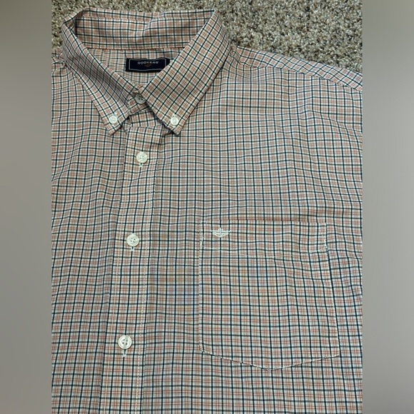 🔴⚪ Dockers Men's Checkered Long Sleeve Button-Down Shirt - White & Red 🔴⚪ - Picture 7 of 11